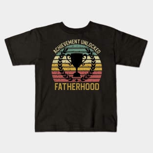 Achievement Unlocked Fatherhood Kids T-Shirt